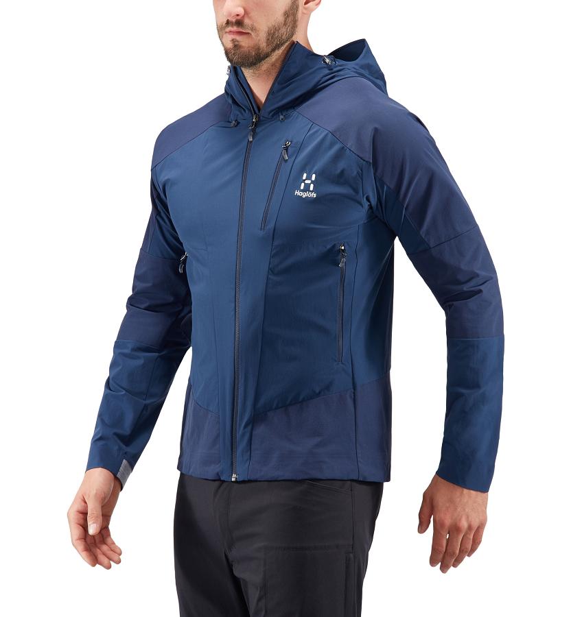 Haglöfs Skarn Hybrid Softshell Jacket Dark Blue For Mens TKCXI0827 Australia